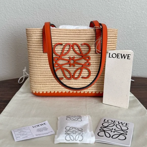 NEW LOEWE Square Basket Bag - Picture 1 of 6